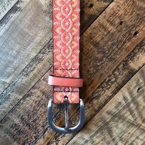 Faux Leather Printed Belt